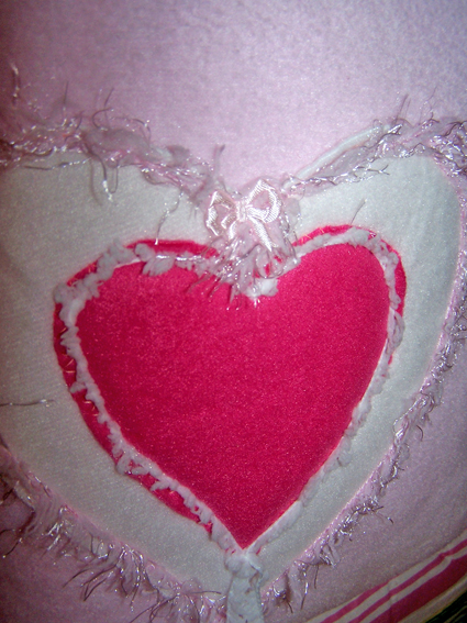 polstarek pink srdce